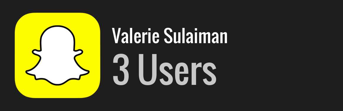 Valerie Sulaiman snapchat