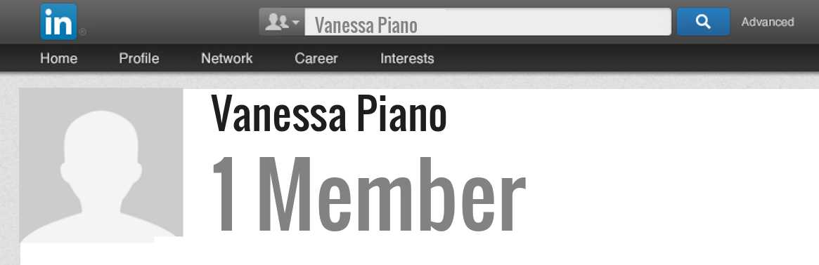 Vanessa Piano linkedin profile