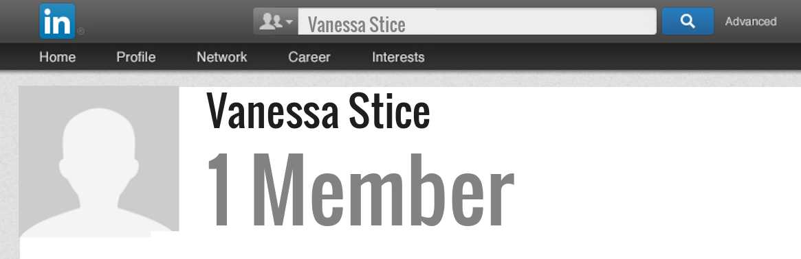 Vanessa Stice linkedin profile