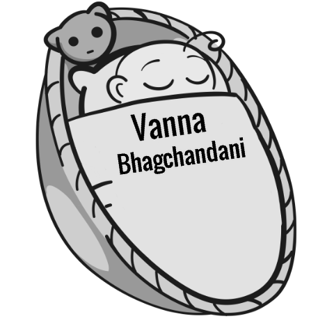 Vanna Bhagchandani sleeping baby