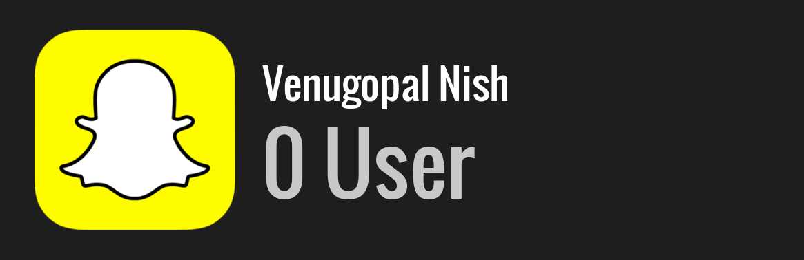 Venugopal Nish snapchat