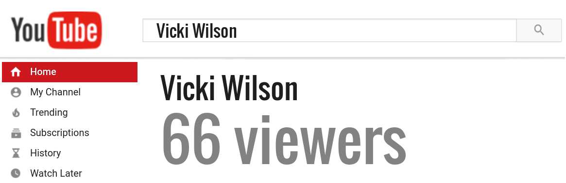 Vicki Wilson youtube subscribers