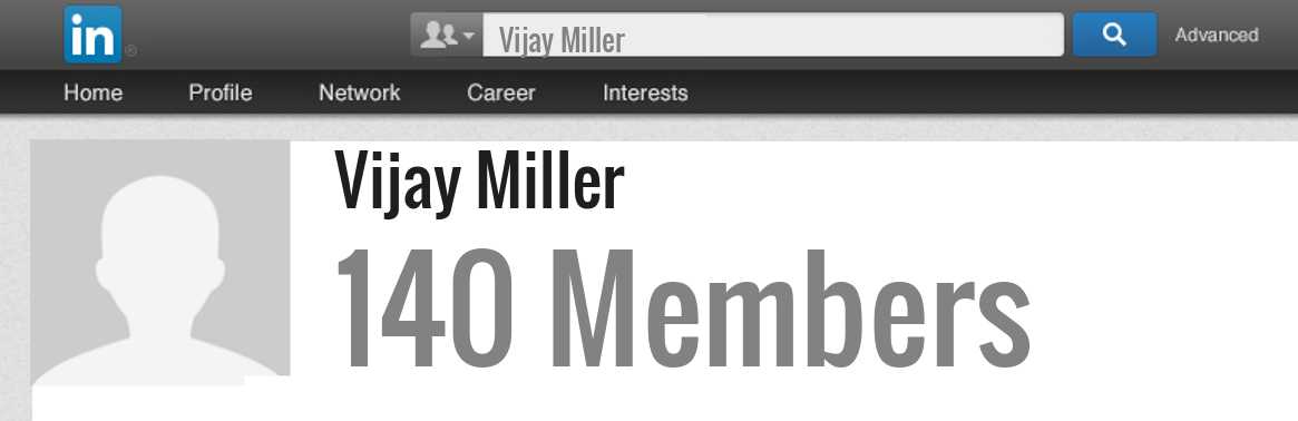 Vijay Miller linkedin profile
