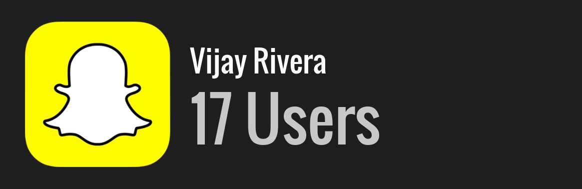 Vijay Rivera snapchat