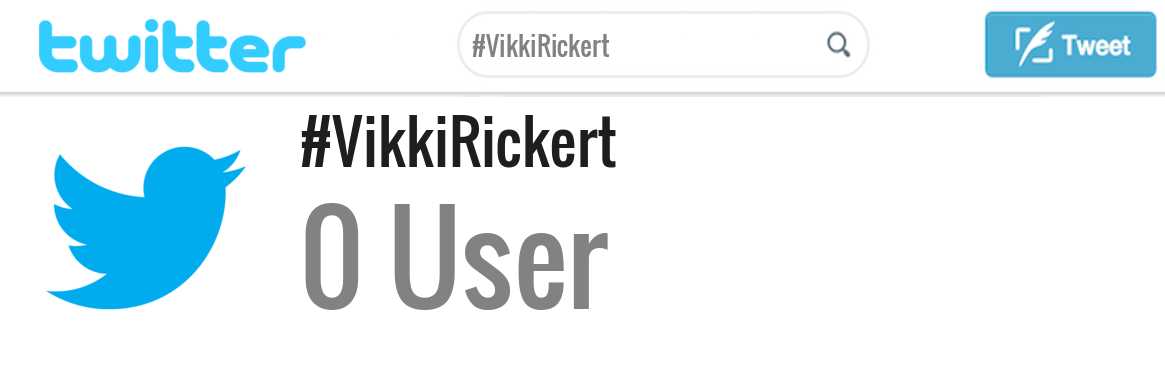 Vikki Rickert twitter account