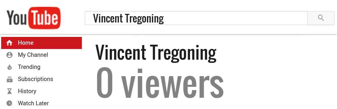 Vincent Tregoning youtube subscribers