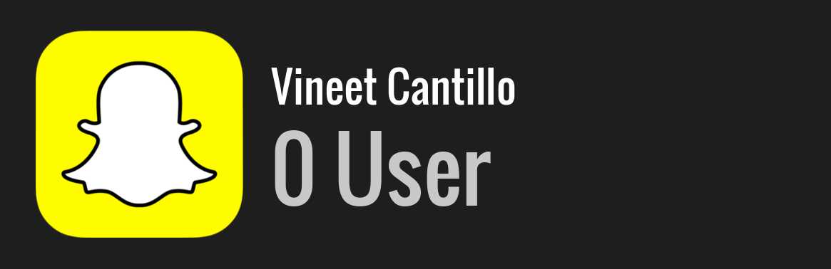 Vineet Cantillo snapchat