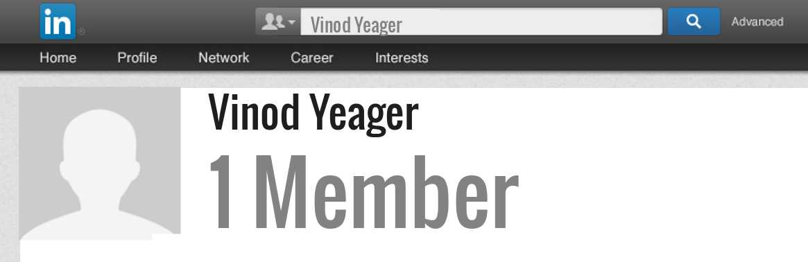 Vinod Yeager linkedin profile