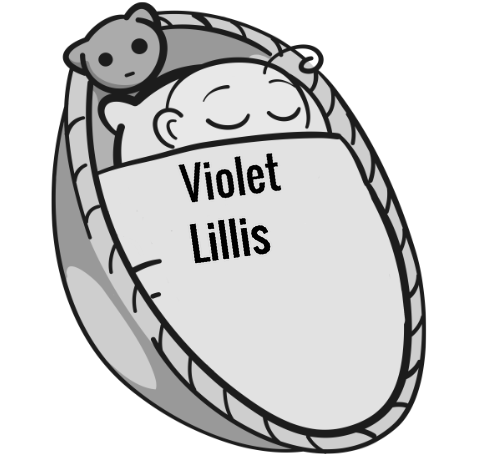 Violet Lillis sleeping baby