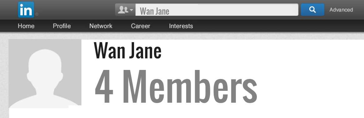 Wan Jane linkedin profile