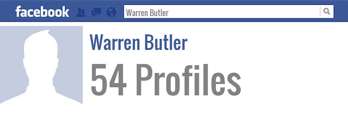 Warren Butler facebook profiles