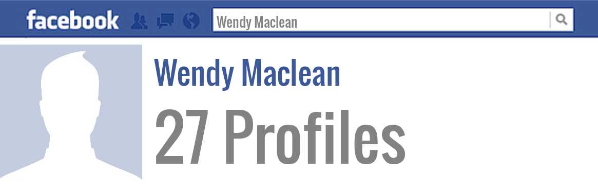 Wendy Maclean facebook profiles