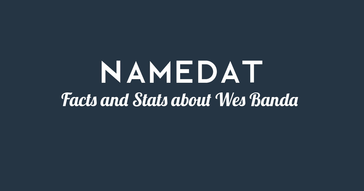 Banda Data Wes Banda: Background Data, Facts, Social Media, Net Worth and more!