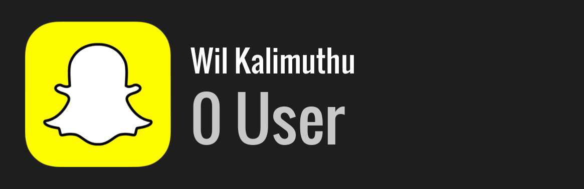 Wil Kalimuthu snapchat