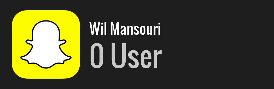 Wil Mansouri snapchat
