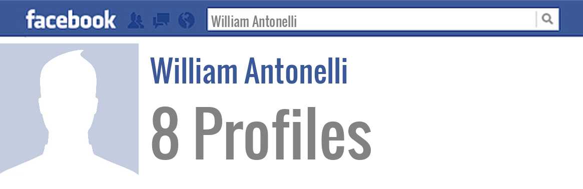 William Antonelli facebook profiles