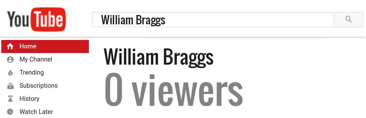 William Braggs youtube subscribers