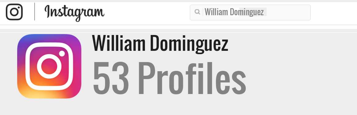 William Dominguez instagram account