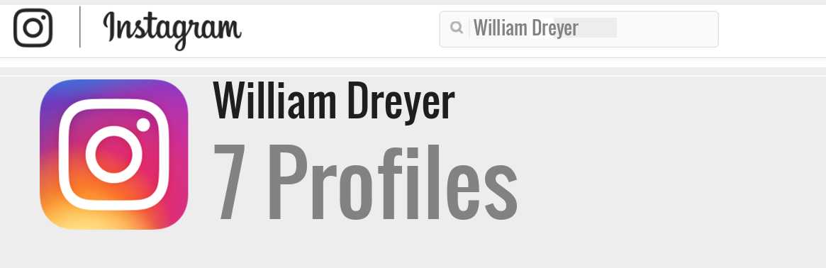 William Dreyer instagram account