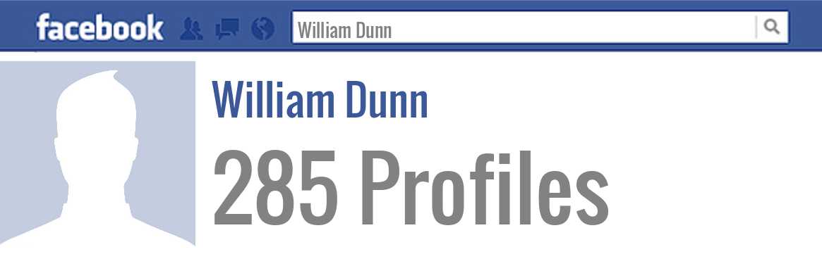 William Dunn facebook profiles