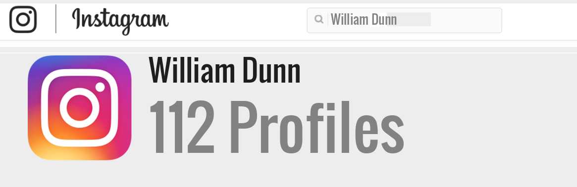 William Dunn instagram account