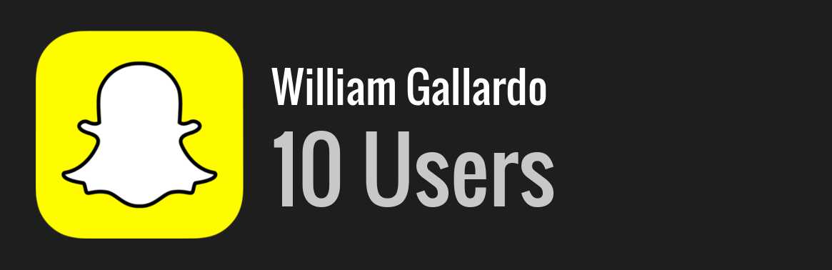 William Gallardo snapchat