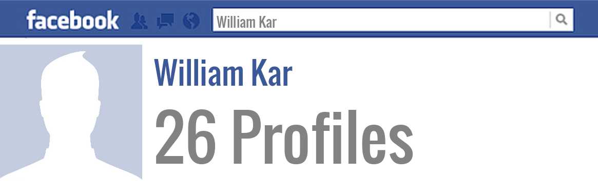 William Kar facebook profiles