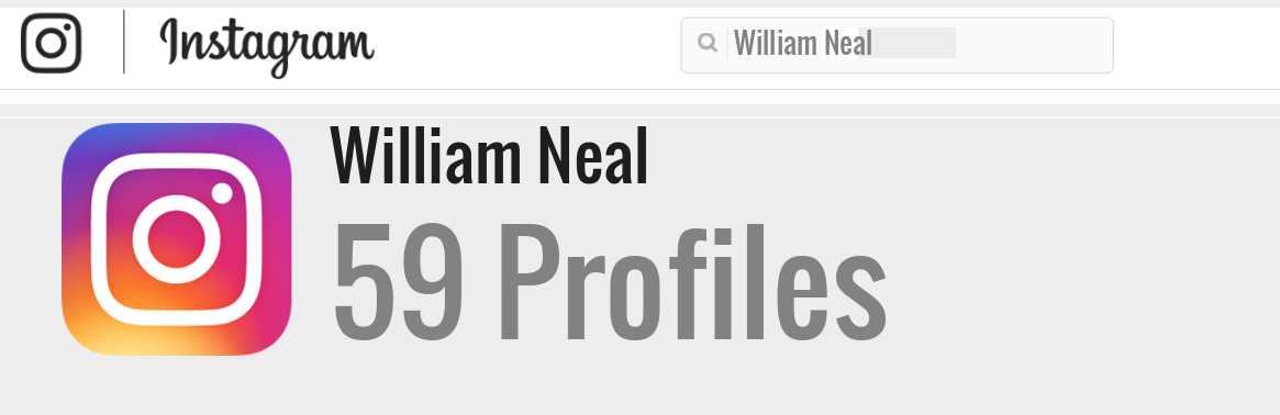 William Neal instagram account