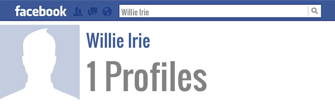 Willie Irie facebook profiles