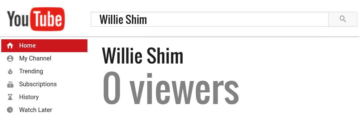 Willie Shim youtube subscribers