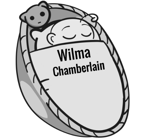 Wilma Chamberlain sleeping baby