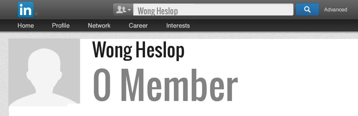 Wong Heslop linkedin profile