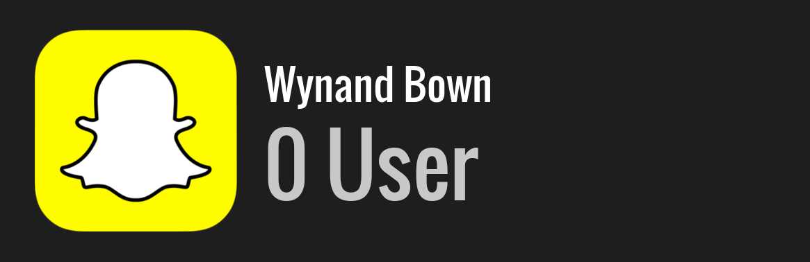 Wynand Bown snapchat