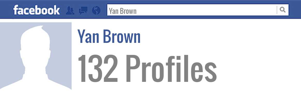 Yan Brown facebook profiles
