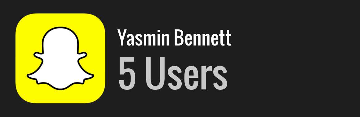 Yasmin Bennett snapchat