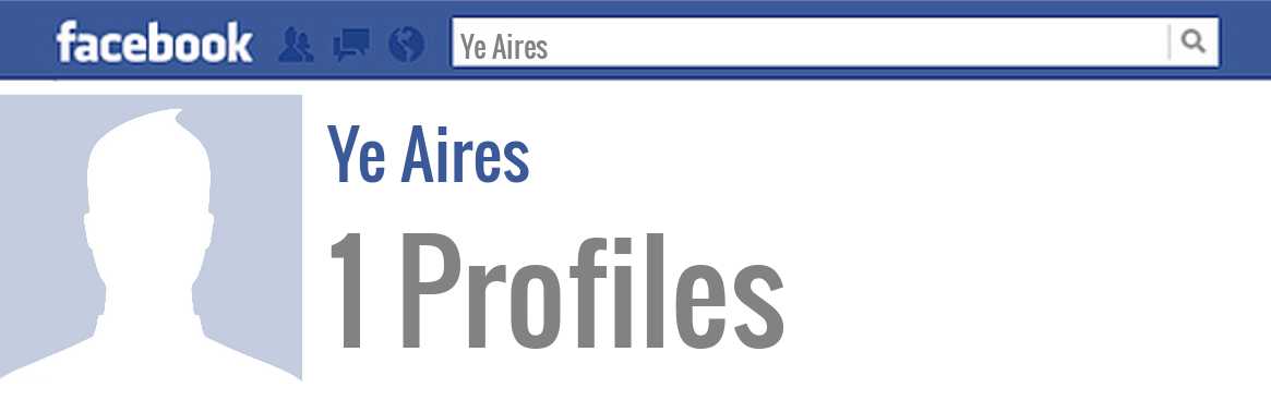 Ye Aires facebook profiles