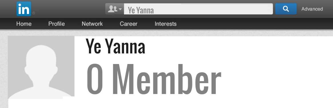 Ye Yanna linkedin profile