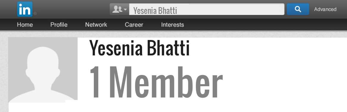 Yesenia Bhatti linkedin profile