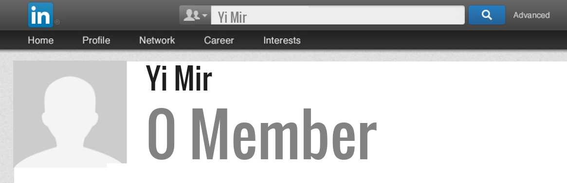 Yi Mir linkedin profile