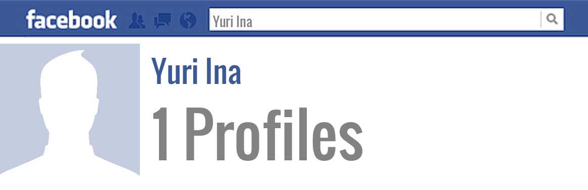 Yuri Ina facebook profiles