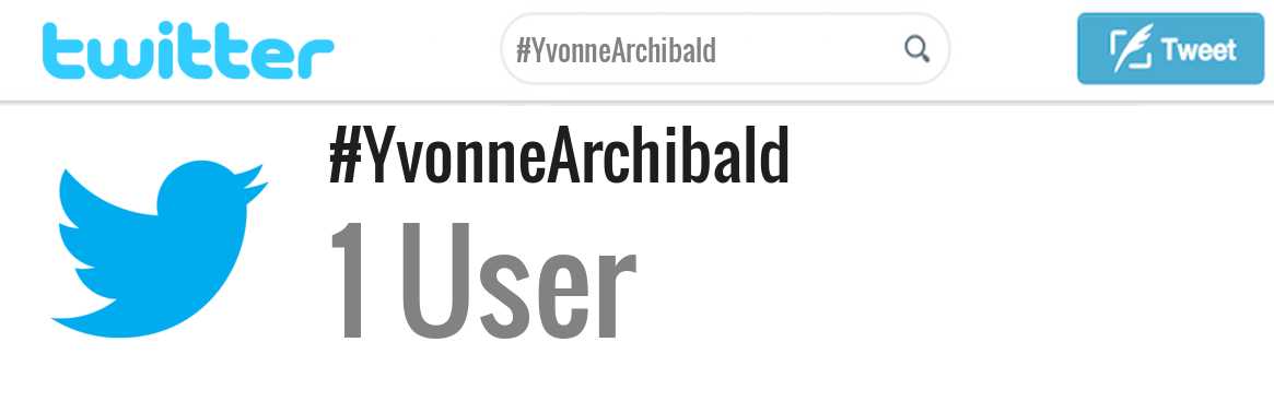 Yvonne Archibald twitter account