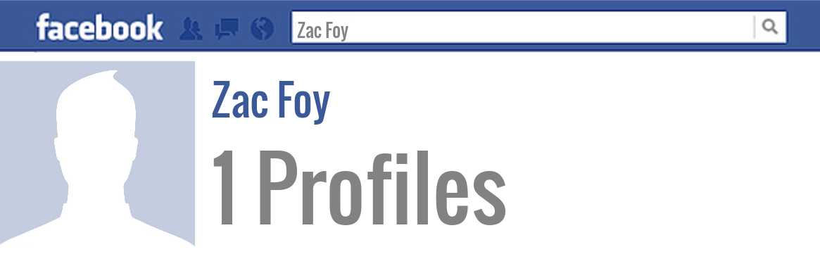 Zac Foy facebook profiles
