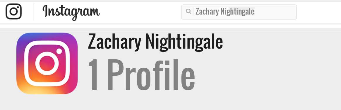 Zachary Nightingale instagram account