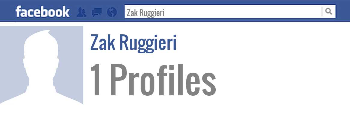 Zak Ruggieri facebook profiles