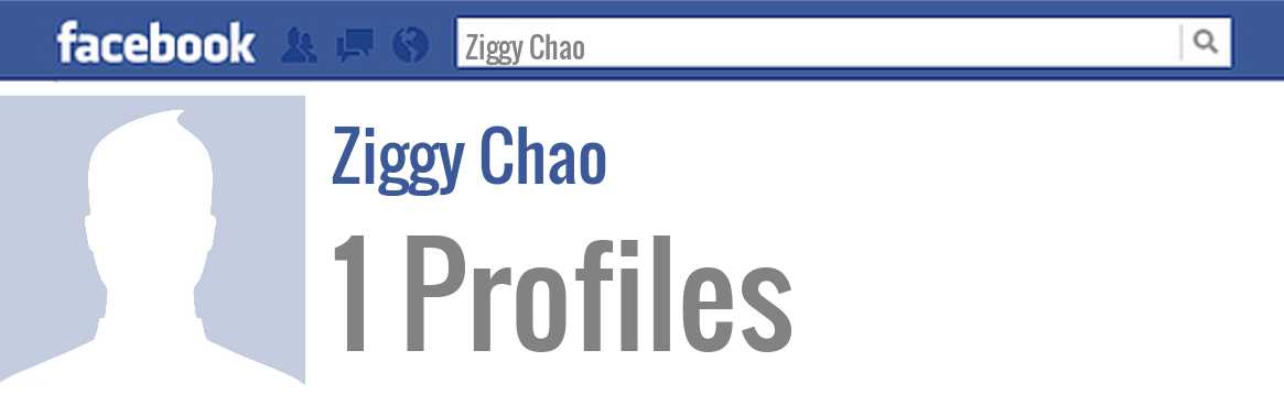 Ziggy Chao facebook profiles