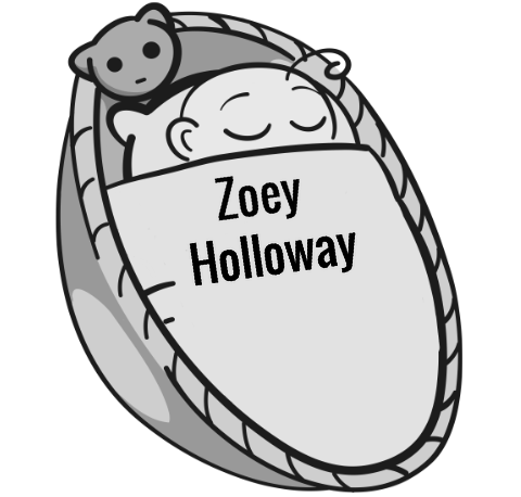Zoey Holloway sleeping baby