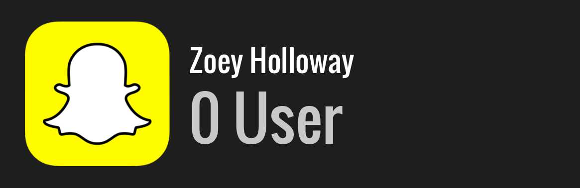 Zoey Holloway snapchat
